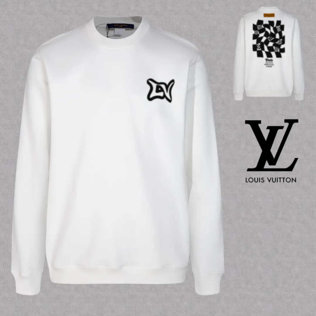 🅿️250 hot style on the shelves🔥❗ 💫〖Louis Vuitton LV〗 Fashionable round neck sweatshirt, casually matched with various styles, it is perfectly handsome😎The whole dress is made of double waistcoats, which makes the whole dress more three-dimensional. Not ordinary factories can do such fine work. The 2025 spring style counters are on sale, exquisite round neck terry sweatshirt, high-end double-strand pure cotton Customized drawstring ribs are dyed in the same vat and are complete with three standards. The chest craftsmanship adopts a simple and elegant pattern on the chest, which is easy to control for any age group! Fit and comfortable! Customized thickened 440g terry sweatshirt fabric, soft and comfortable to the touch, with a three-dimensional shape! 🙌🏻 It’s also very breathable, so it’s a versatile style that can be worn with any outfit! ✔Color: Black White Apricot Size: S M L XL 2XL